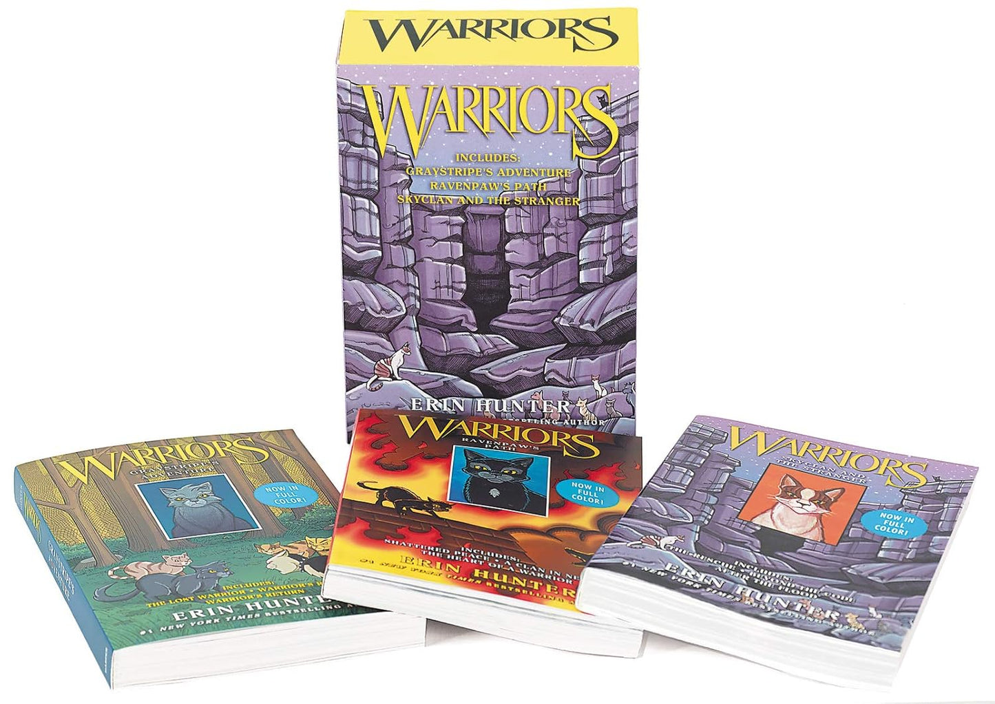 Warriors 3-Book Full-Color Box Set: Graystripe's Adventure; Ravenpaw's Path, SkyClan and the Stranger