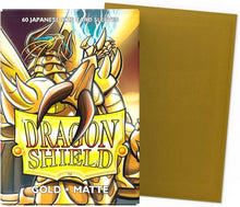 Dragon Shield Japanese Sized Matte Sleeves - Gold 60ct