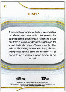 2025 Topps Chrome Disney Base Card 71 Tramp