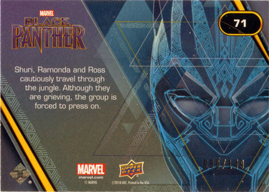 Marvel Black Panther Black Foil Parallel 71 Base Chase Card #090/149
