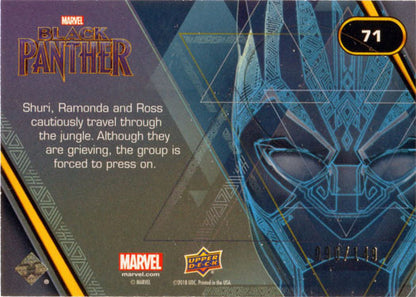 Marvel Black Panther Black Foil Parallel 71 Base Chase Card #090/149