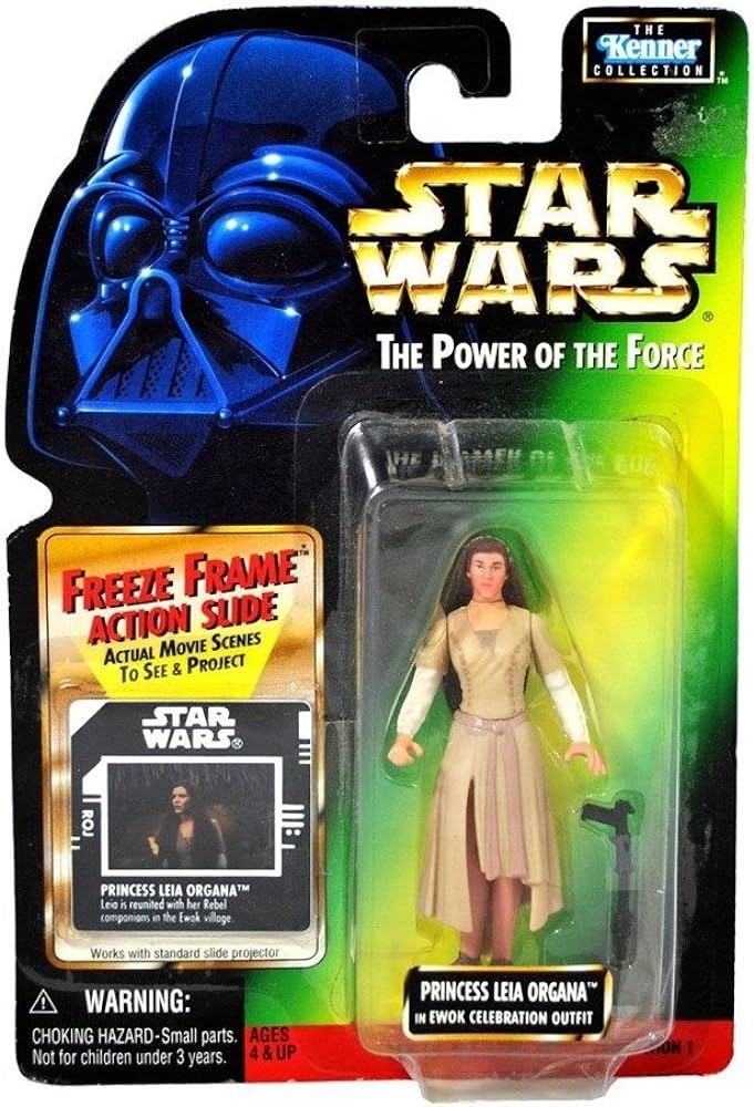 Star Wars POTF Princess Leia Organa Ewok Celebration Action Figure Freeze Frame