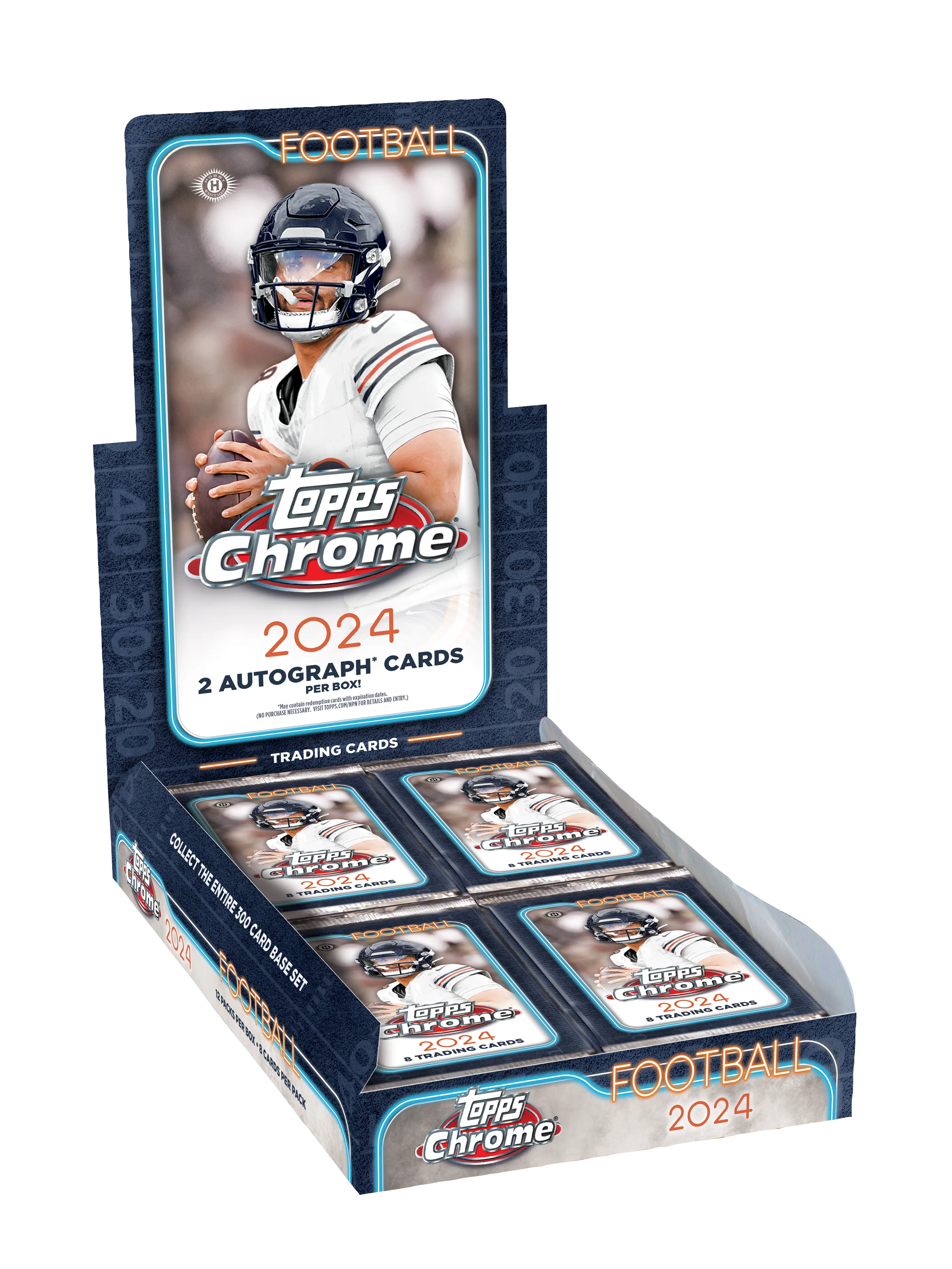 2024 Topps Chrome NFL Football Hobby Box