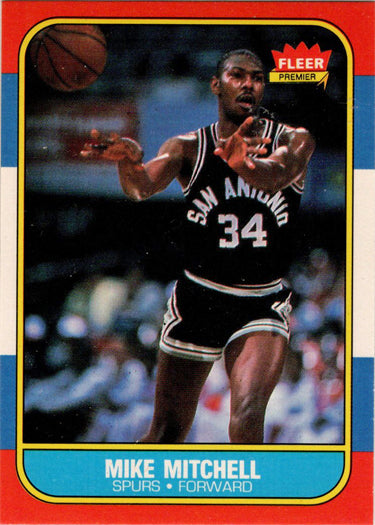1986-87 Fleer Basketball #74 Mike Mitchell Base Rookie Card