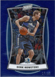 Panini Player of the Day 2022-23 Blue Foil Parallel Card 74 Dirk Nowitzki 17/50