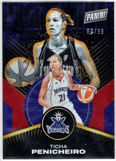 2025 Panini WNBA Player of the Day Red Parallel Card 74 Ticha Penicheiro 69/99