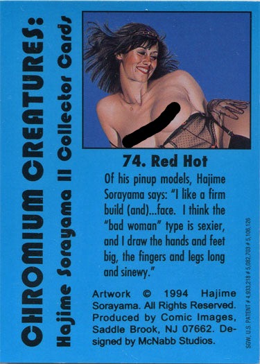 Sorayama 2 Chromium Creatures Base Card 74 "Red Hot"