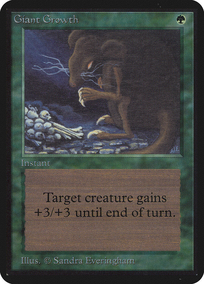 Magic: The Gathering MTG Giant Growth [Alpha Edition] Graded CGC 7 Near Mint