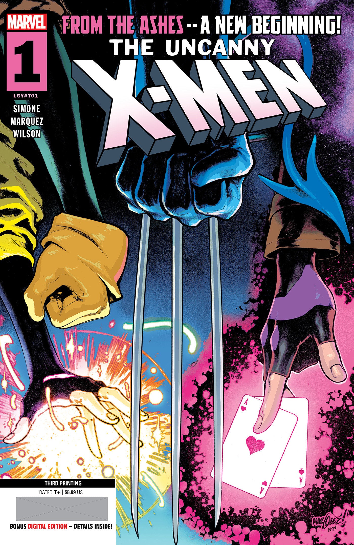 Uncanny X-Men #1 David Marquez 3RD Printing Variant