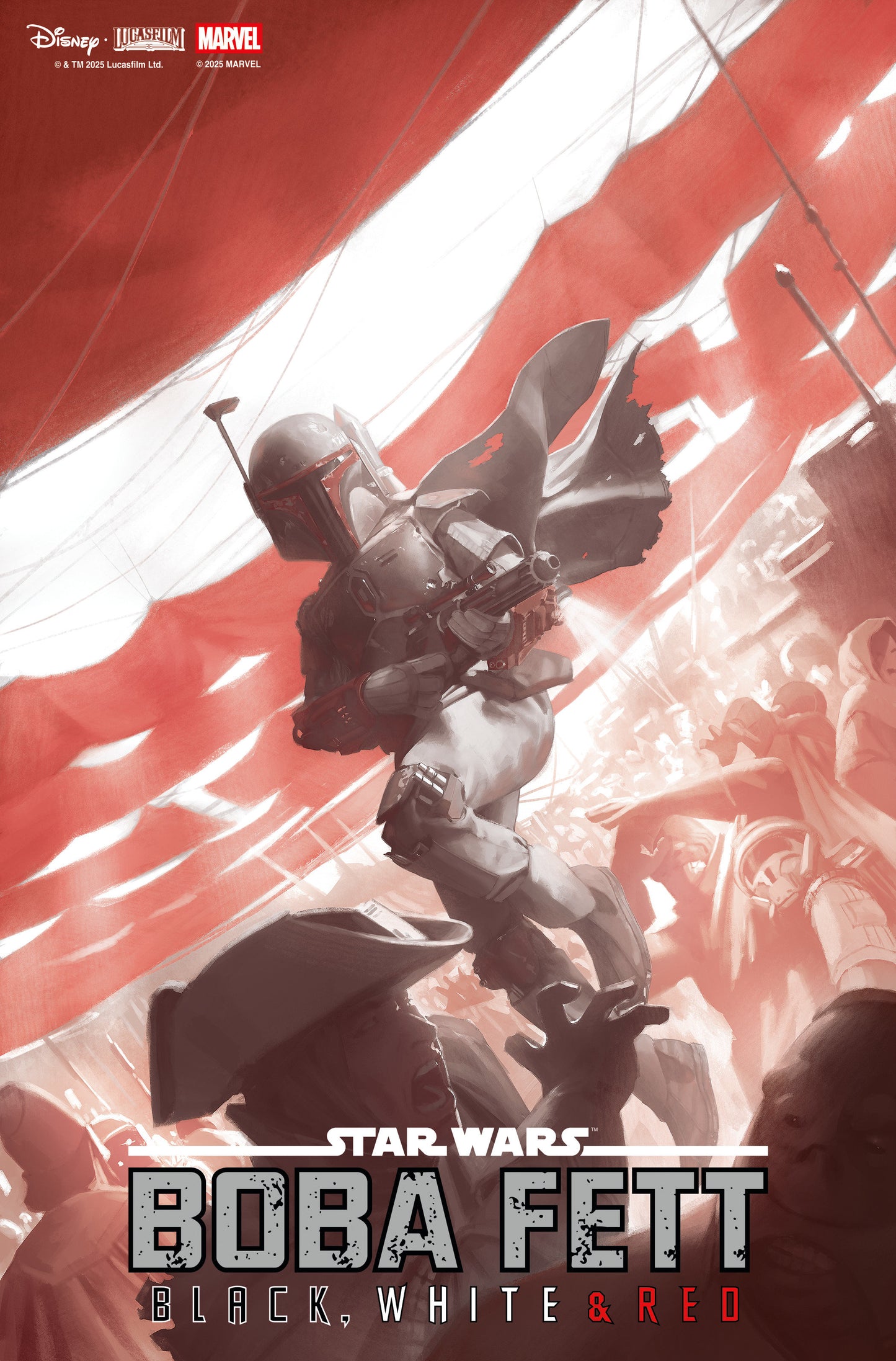 Star Wars: Boba Fett   Black, White & Red #2 Miguel Mercado Variant