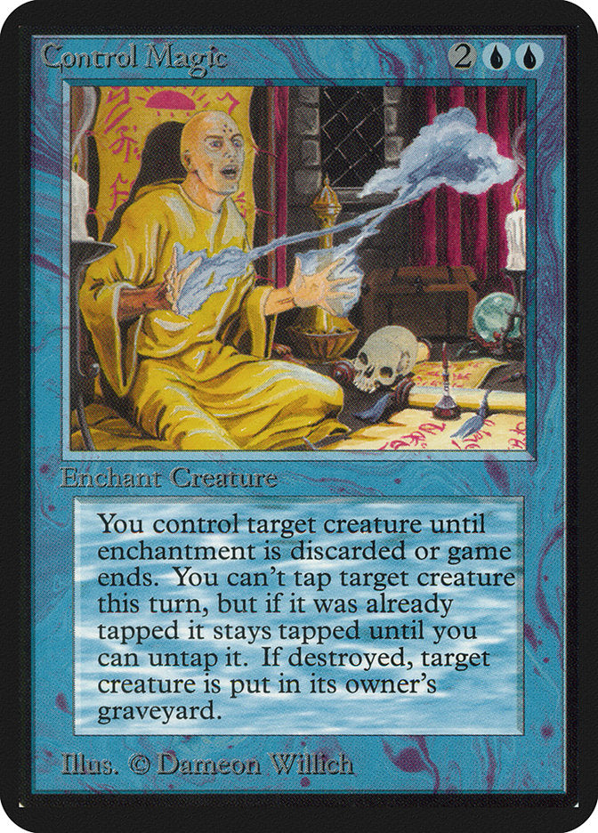 Magic: The Gathering MTG Control Magic [Alpha Edition] Graded CGC 6 Ex/NM