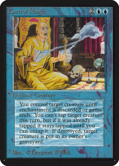Magic: The Gathering MTG Control Magic [Alpha Edition] Graded CGC 6 Ex/NM