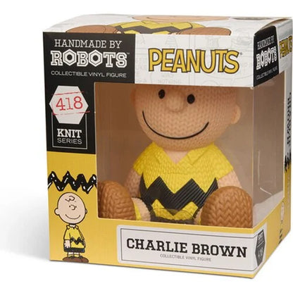 Handmade by Robots Collectible Vinyl Figure: Knit Series - 418 Peanuts Charlie Brown