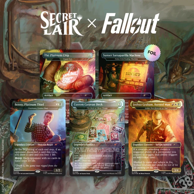 Magic MTG Secret Lair x Fallout: Welcome to New Vegas Traditional Foil Edition