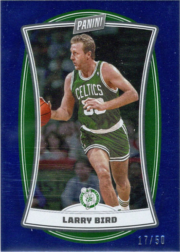 Panini Player of the Day 2022-23 Blue Foil Parallel Card 79 Larry Bird 17/50