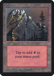 Magic: The Gathering MTG Mountain (292) [Alpha Edition] Graded CGC 9 Mint