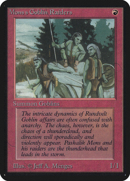 Magic: The Gathering MTG Mons's Goblin Raiders [Alpha Edition] Graded CGC 7.5 Near Mint+