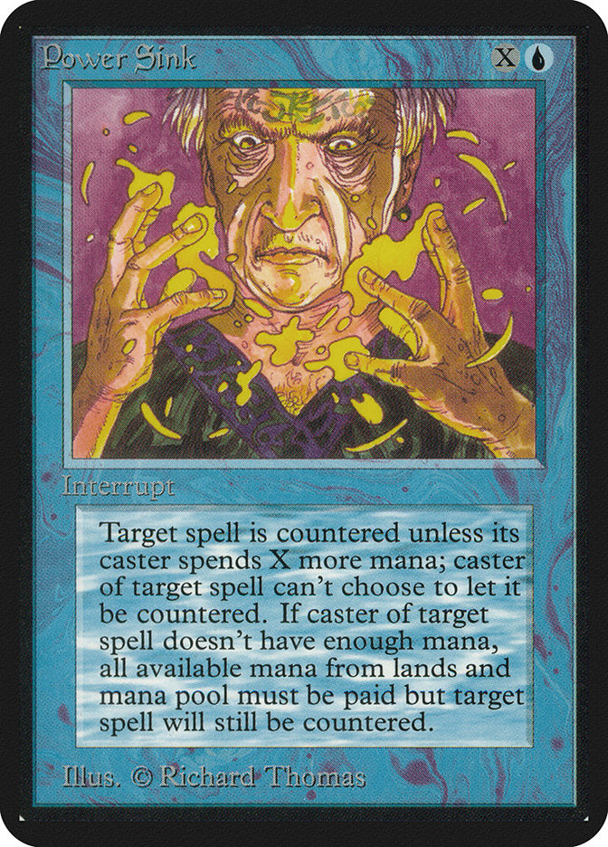 Magic: The Gathering MTG Power Sink [Alpha Edition] Graded CGC 7 Near Mint