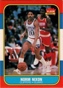 1986-87 Fleer Basketball #80 Norm Nixon Base Rookie Card