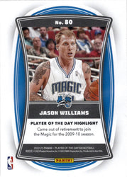 Panini Player of the Day 2022-23 Foil Parallel Base Card 80 Jason Williams