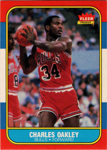 1986-87 Fleer Basketball #81 Charles Oakley Base Rookie Card