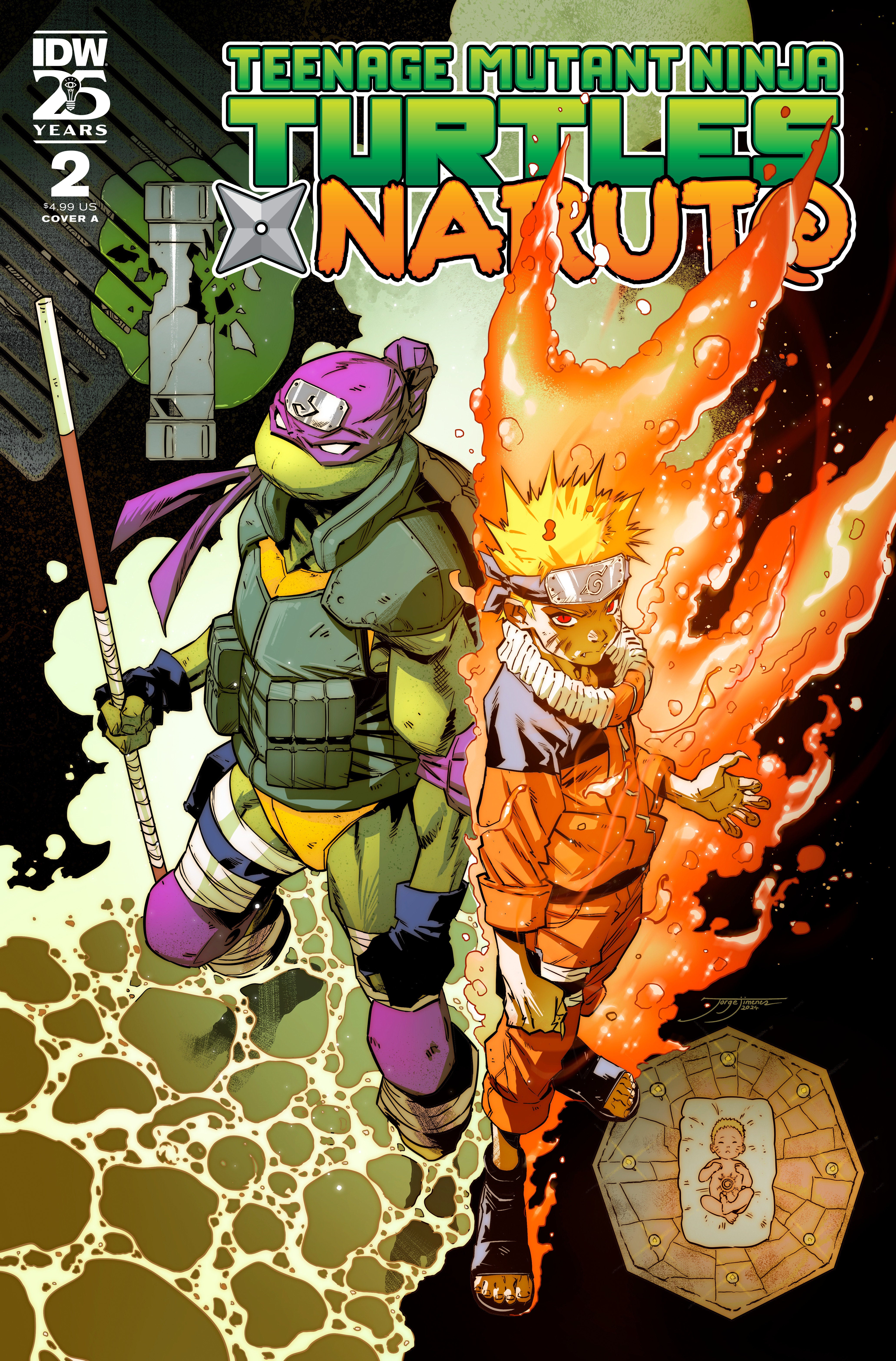 Teenage Mutant Ninja Turtles X Naruto #2 Cover A Jimenez