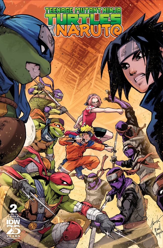 Teenage Mutant Ninja Turtles X Naruto #2 Cover B Prasetya