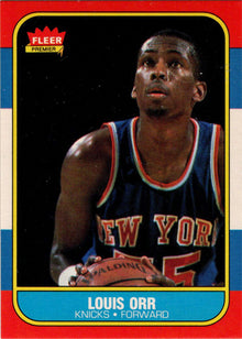 1986-87 Fleer Basketball #83 Louis Orr Base Rookie Card