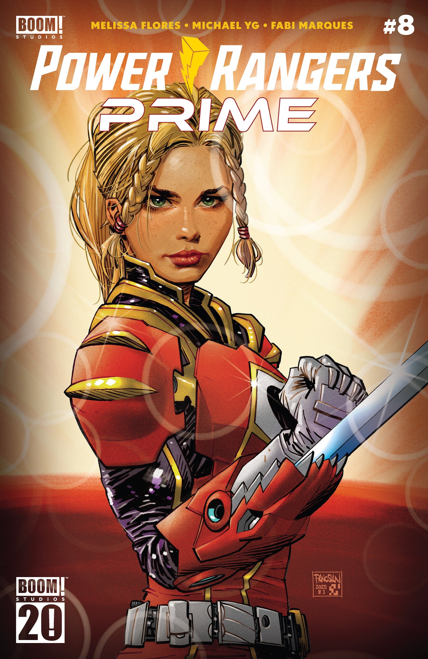 Power Rangers Prime #8 C Boom 20th Anniversary Variant (Dressed, Panosian)
