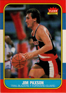 1986-87 Fleer Basketball #85 Jim Paxson Base Rookie Card