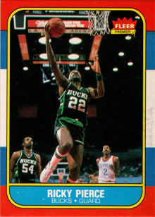 1986-87 Fleer Basketball #87 Ricky Pierce Base Rookie Card