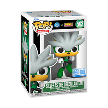 Funko Pop Heroes 592 DC x Sonic the Hedgehog - Silver as the Green Lantern