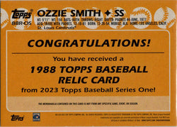 Topps Series One Baseball 2023 Relic Card 88R-OS Ozzie Smith