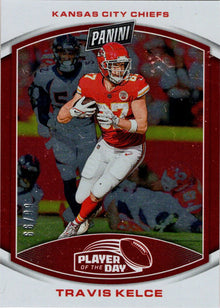 2023 Panini POTD Football Red Foil Parallel Card 8 Travis Kelce 66/99