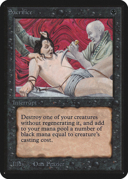 Magic: the Gathering MTG Sacrifice [Alpha Edition] Graded CGC 6.5 Ex/NM+