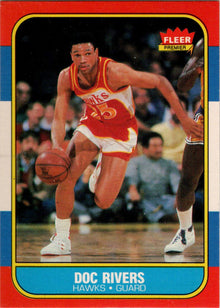 1986-87 Fleer Basketball #91 Glenn "Doc" Rivers Base Rookie Card