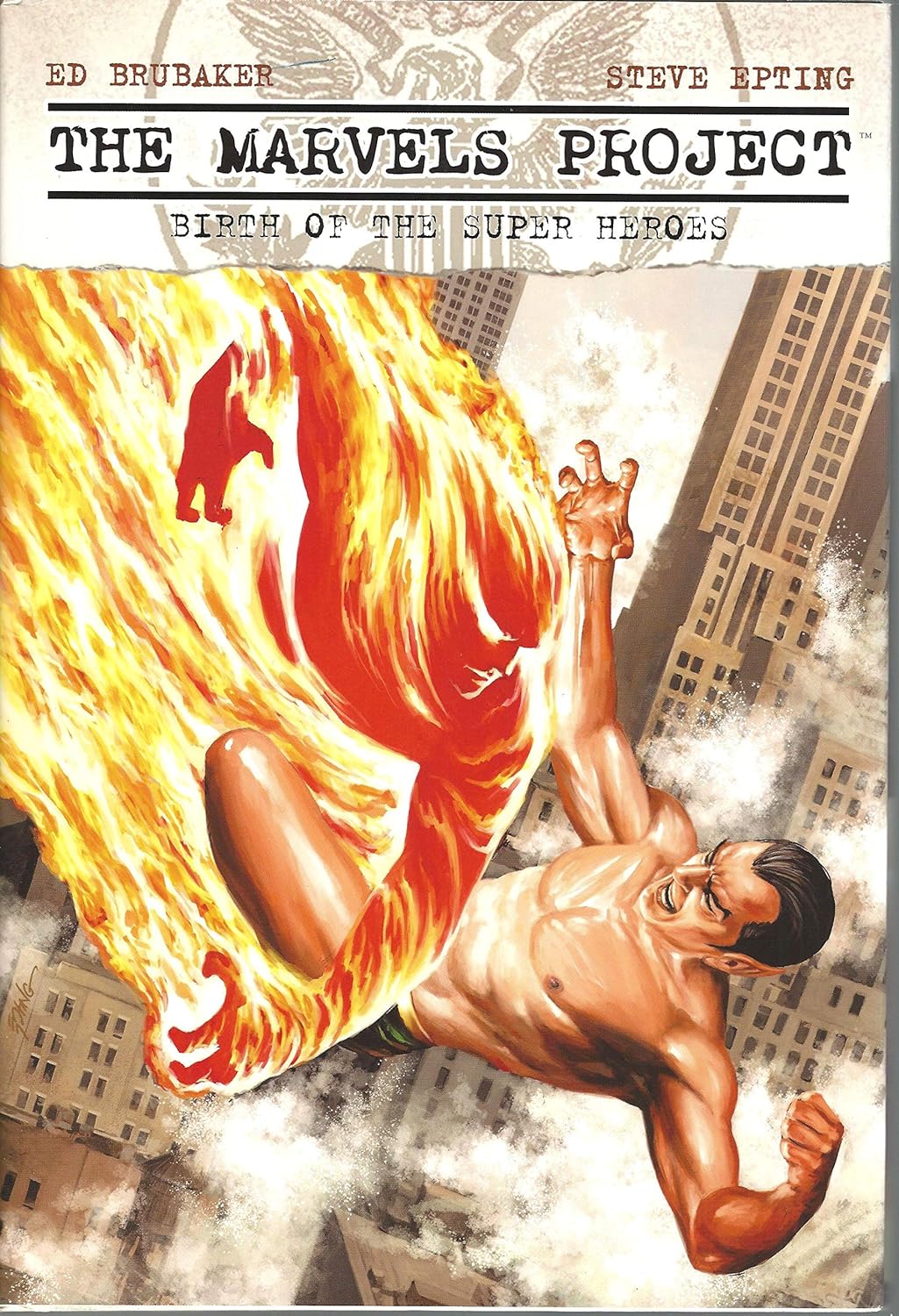 MARVELS PROJECT HC BIRTH OF SUPER HEROES TORCH VAR