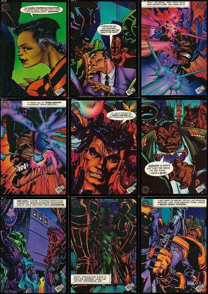 Press Pass 1993 Comic Book Trading Cards TRIBE Set Larry Stroman Todd Johnson