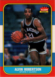 1986-87 Fleer Basketball #92 Alvin Robertson Base Rookie Card