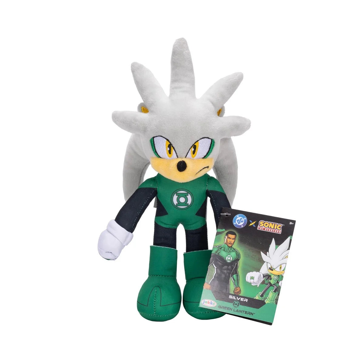 DC x Sonic the Hedgehog 9 inch Plush Silver as Green Lantern