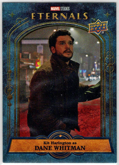 2023 Upper Deck Marvel Eternals Blue Parallel Card 93 Kit Harington /299