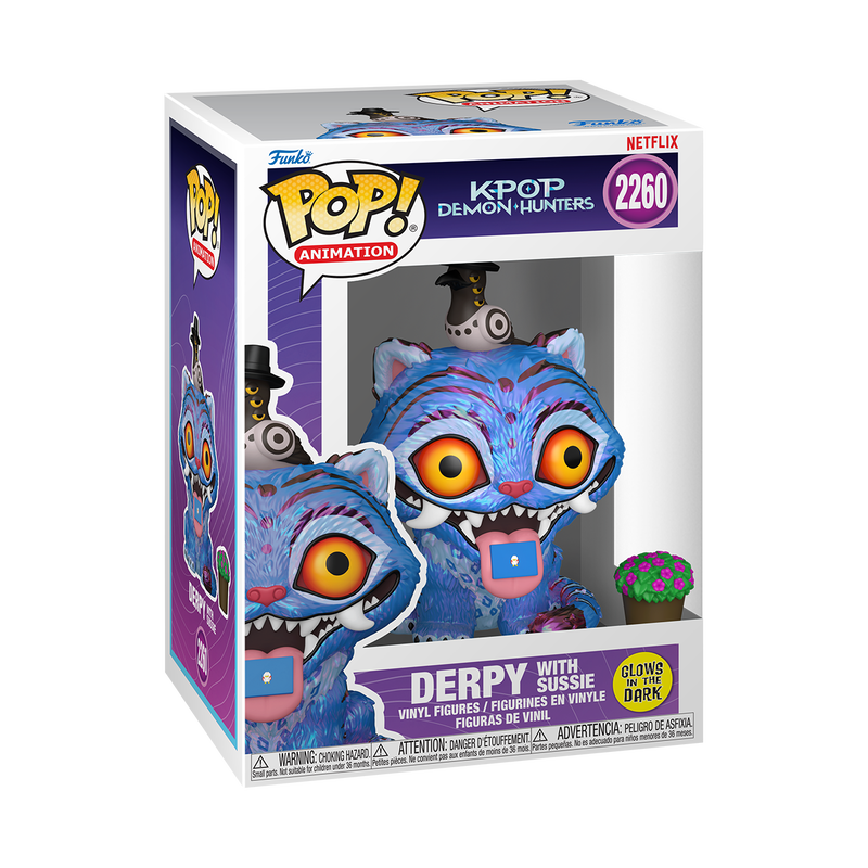 Funko Pop Animation 2260 KPop Demon Hunters Derpy with Sussie Glow in the Dark