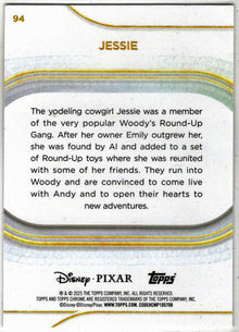 2025 Topps Chrome Disney Prism Parallel Card 94 Jessie