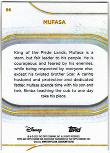 2025 Topps Chrome Disney Base Card 96 Mufasa