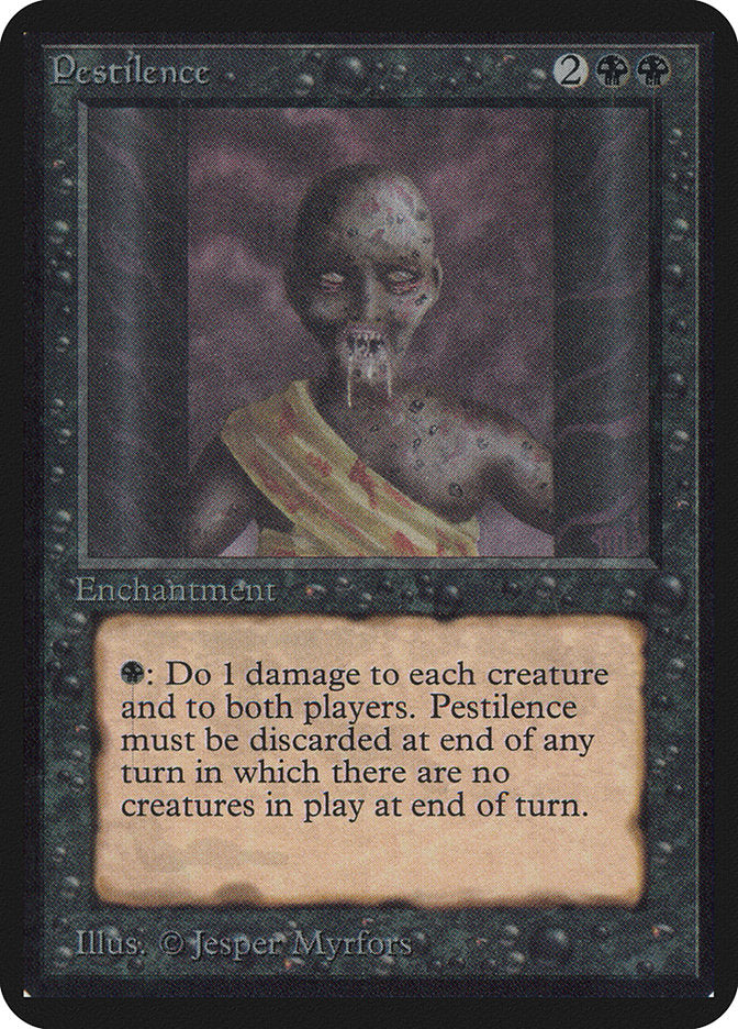 Magic: The Gathering MTG Pestilence [Alpha Edition] Graded CGC 7 Near Mint