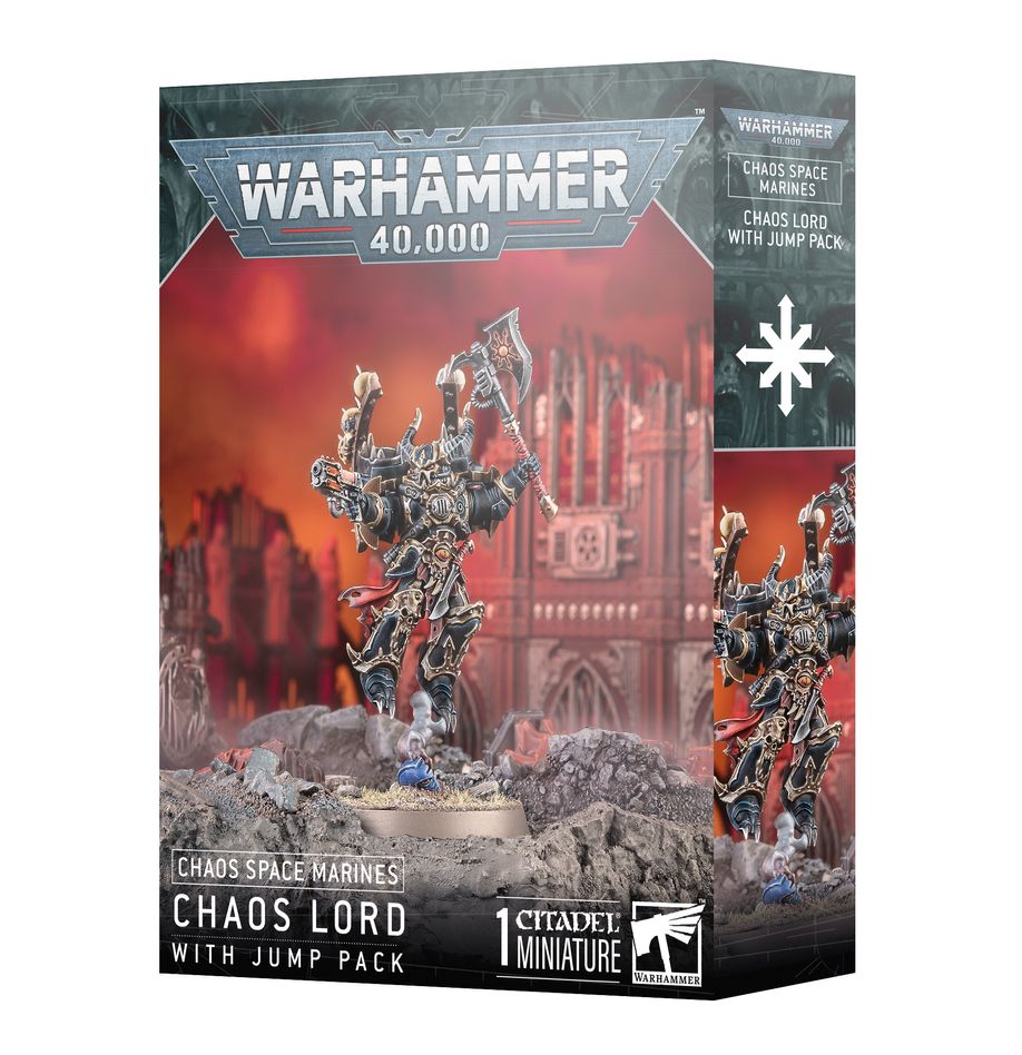 Warhammer 40k: Chaos Space Marines - Chaos Lordwith Jump Pack