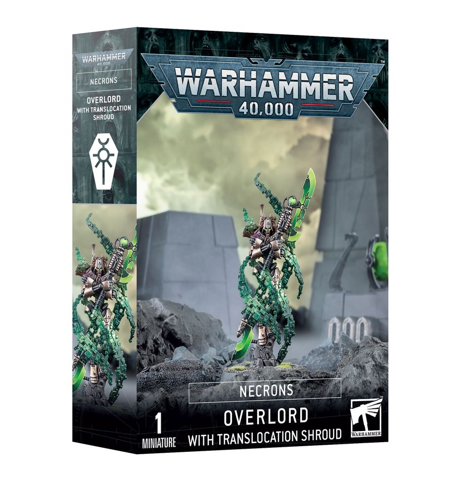 Warhammer 40k: Necrons - Overlord with Translocation Shroud