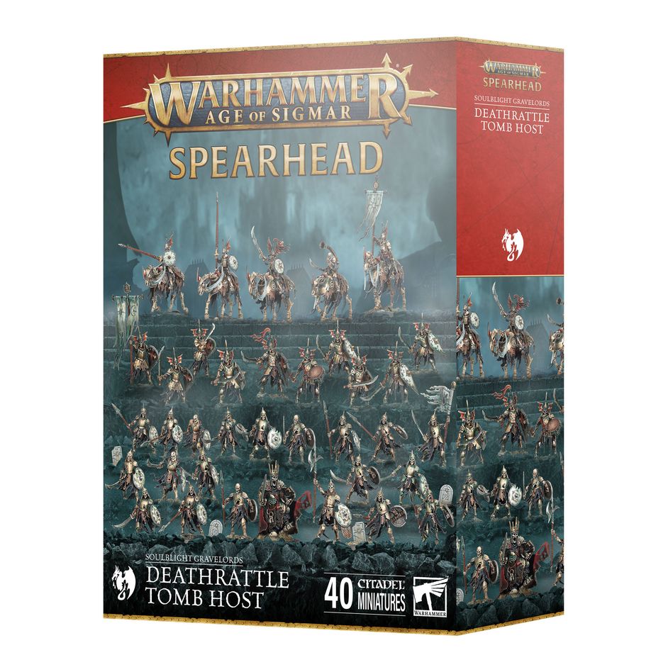 Warhammer Age of Sigmar: Soulblight Gravelords - Deathrattle Tombhost Spearhead