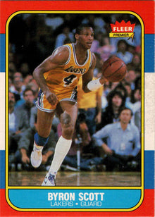 1986-87 Fleer Basketball #99 Byron Scott Base Rookie Card