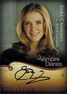 Vampire Diaries Season 1 A9 Sara Canning as Jenna Sommers Autograph Card